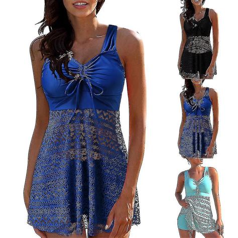 Kvinnor Vadderad Tankini Badkläder Ärmlösa Top Boyshorts Tvådelad Bikini Set Baddräkt Beach