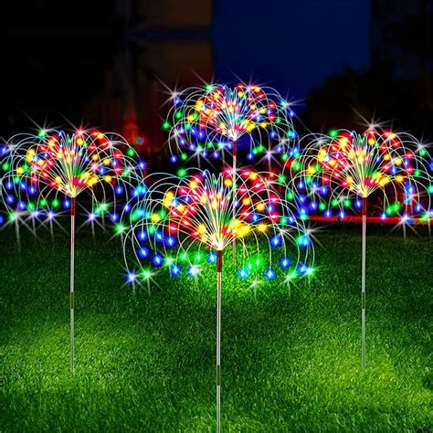 1pc Solar Fireworks Lights 60 150 200 Led Outdoor Diy Solar Lights 8