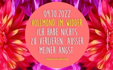 Vollmond Im Widder 09 10 2022 BLUMOON ASTROLOGIE