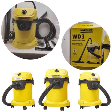 ODKURZACZ PRZEMYSŁOWY KARCHER WD3 1000W NA SUCHO MOKRO Z UCHWYTEM ŻÓŁTY