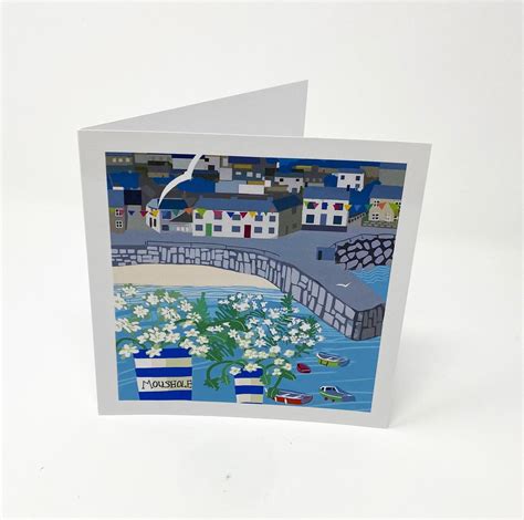 Greetings Card Mousehole And Flowers By Betty Boyns