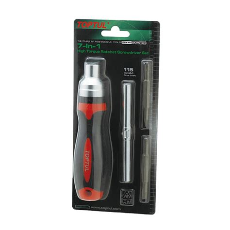 Toptul In High Torque Ratchet Screwdriver Set