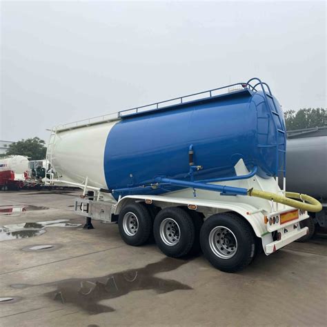 35CBM 3 Tri Axles Aluminum Alloy Bulk Cement Silo Tank Smei Trailer For