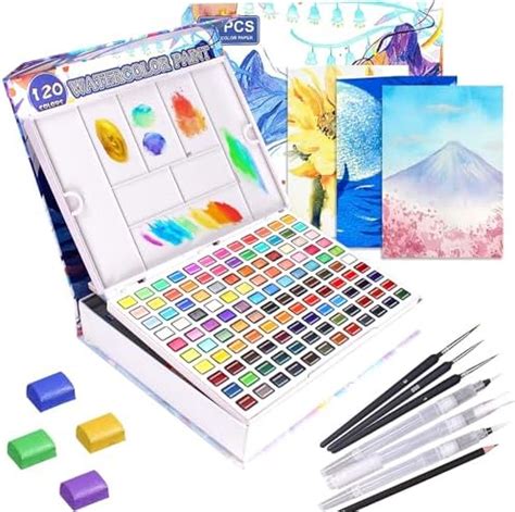 Set de Peinture Aquarelle 36 Pièces Cadeau Kit d Aquarelle pour