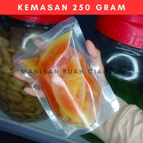 Jual Manisan Buah Kemasan 250 Gram Asinan Buah Asinan Pedas Camilan