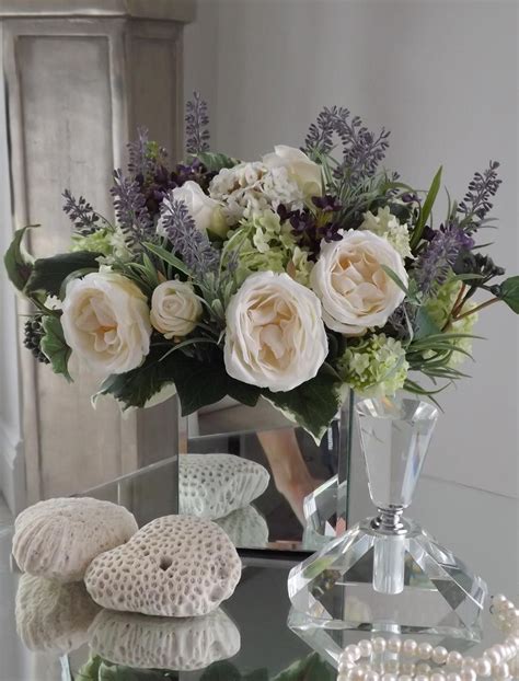 Roses Guelder Rose Lavender And Foliage Rtfact Artificial Silk