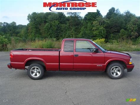 2002 Dark Cherry Red Metallic Chevrolet S10 Ls Extended Cab 16763113 Photo 10