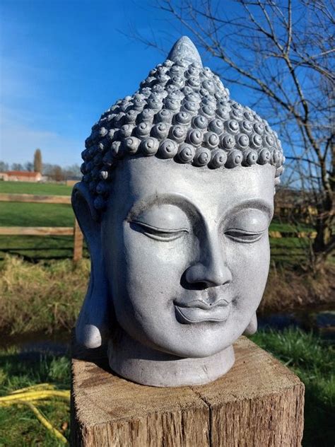 Large Garden Statue Buddha Head 45 Cm High 1 Polystone Catawiki