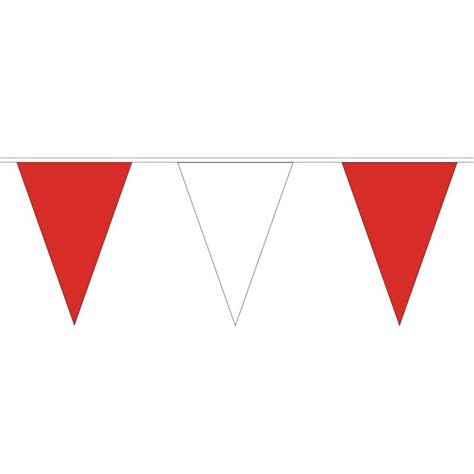 Red And White Pvc Bunting 10 Metres Bunting Warehouse