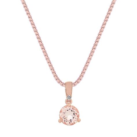 Bondi Morganite Diamond Pendant Shane Co