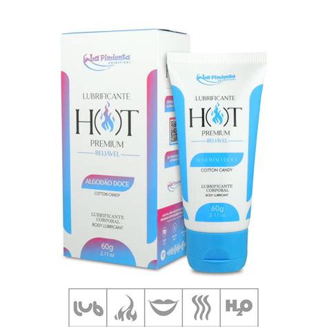 Lubrificante Beijável Hot Premium 60g ST814 Algodão Doce Atacado Star Sex Shop Lingerie