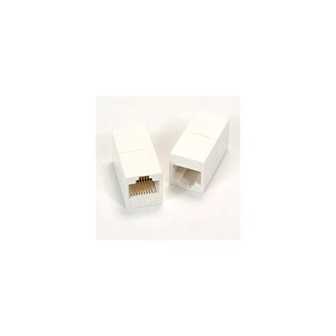 Cat.6 RJ45 Inline Coupler White