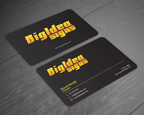 Elegant Playful Business Card Design For Bigidea Wraps Inc By Hakima