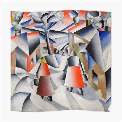 Kazimir Malevich Morning In The Village After Snowstorm Poster By