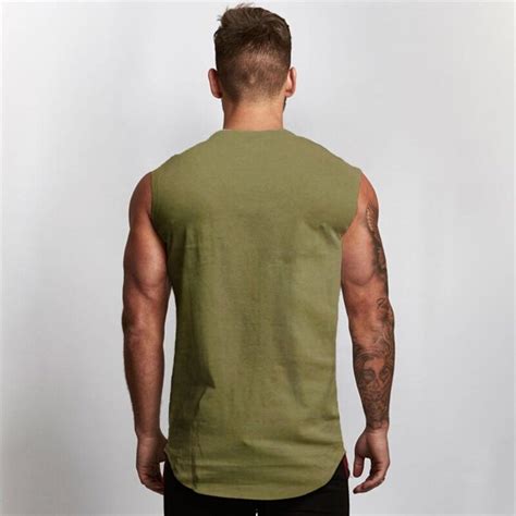 Muscleguys Nd Gym Tank Top Men V Neck Workout Sleeveless Shirt