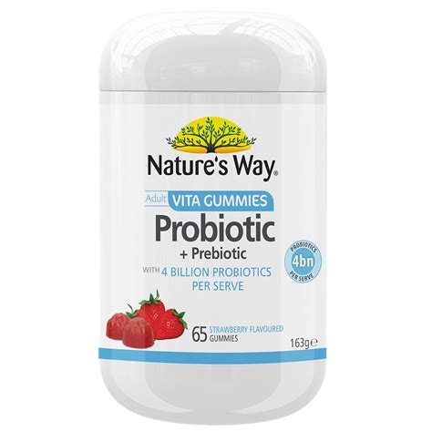 Natures Way Adult Vita Gummies Probiotic Prebiotic Sugar Free Pack