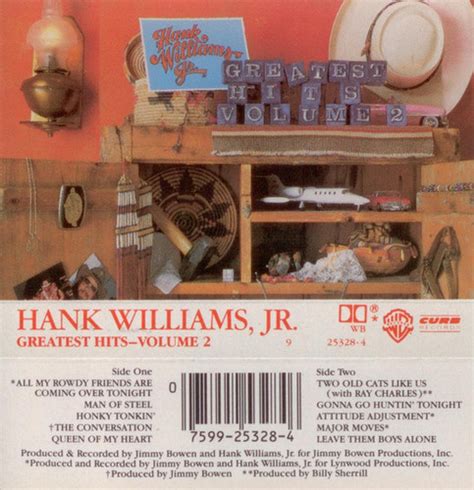 Hank Williams Jr Greatest Hits Volume 2 [used][cassette] Heavy