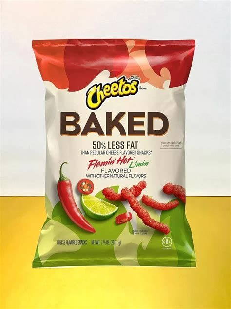 New Cheetos Baked Less Fat Flamin Hot Limon Crunchy Cheese Cheddar Oz Ebay Hot