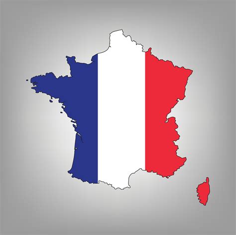 France Flag Map Vector Design 32069405 Vector Art At Vecteezy