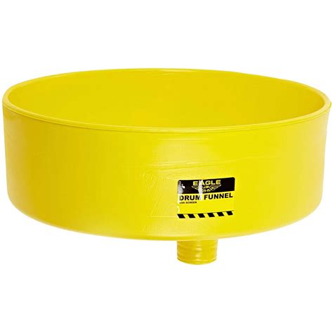 Yellow Drum Funnel W Brass Screen For 30 And 55 Gallon Drums