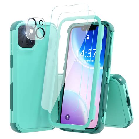 Xhy Iphone 14 Case With Screen And Lens Protector Military Grade Full Body Protection 3 In 1