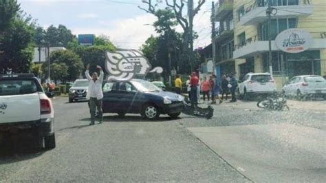 Chevy Choca Contra Motociclista En Xalapa