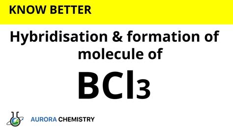 Hybridisation Of Bcl Sp Hybridisation Formation Of Boron