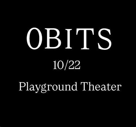 OBITS at The Playground Theater, Chicago on 22nd October, 2025