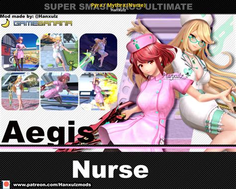 Pyra Mythra Nurse Super Smash Bros Ultimate Mods