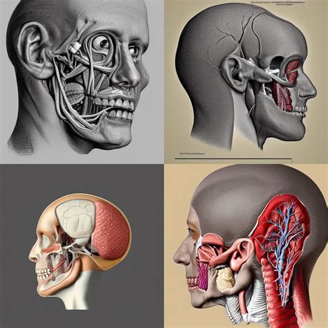 Anatomically Accurate Cross Sectional View Of The Stable Diffusion