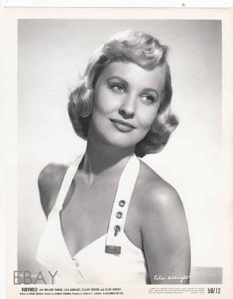 Lola Albright Lola Albright Black And White Movie Columbia Pictures