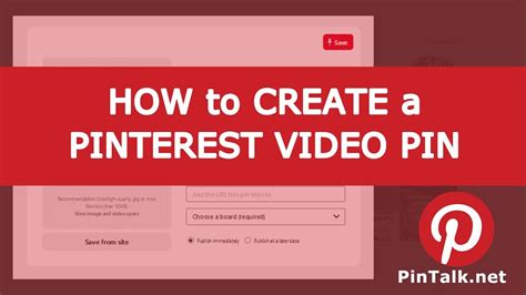 How To Create A Pinterest Video Pin Youtube