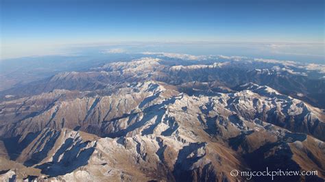 The Alps in autumn, first snow