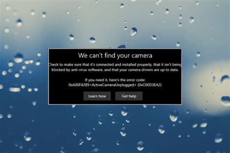 Xa F Webcam Error Ways To Fix It