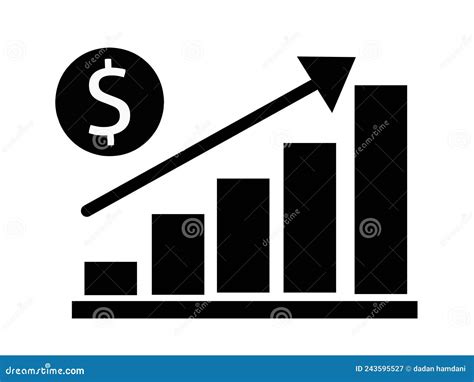 Money Growth Increase Icon Vector Stock Vector Illustration Of