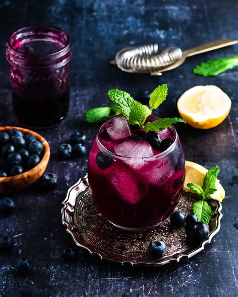 Blueberry Whiskey Smash Cocktail Bakes By Chichi