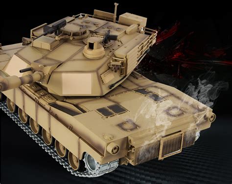 G Rc Henglong Smoke Sound Usa Abrams M A Tank V Promotion