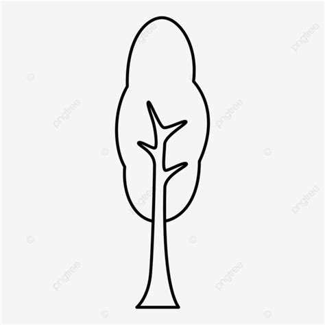 Tree Line Art Tree Drawing Tree Sketch Tree Png And Vector With