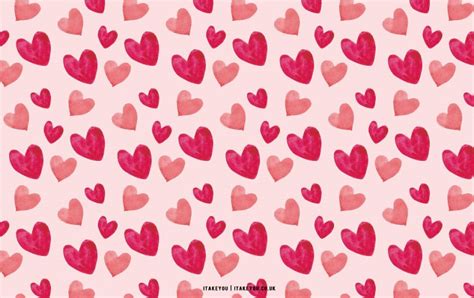 40 Cute Valentines Day Wallpaper Ideas Watercolor Hearts I Take You