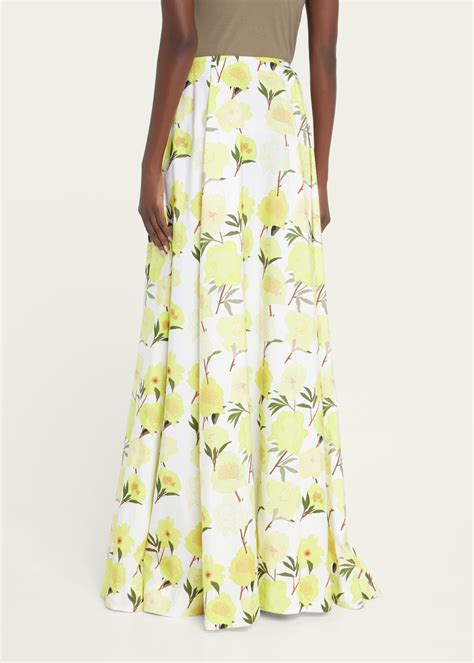 Bernadette Peony Print Maxi Skirt Bergdorf Goodman