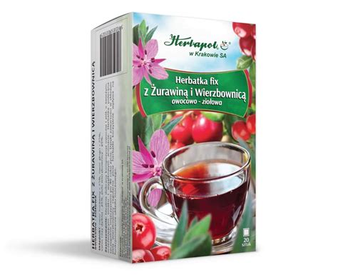 Herbapol w Krakowie Tee fix mit Preiselbeeren und Weidenröschen 20