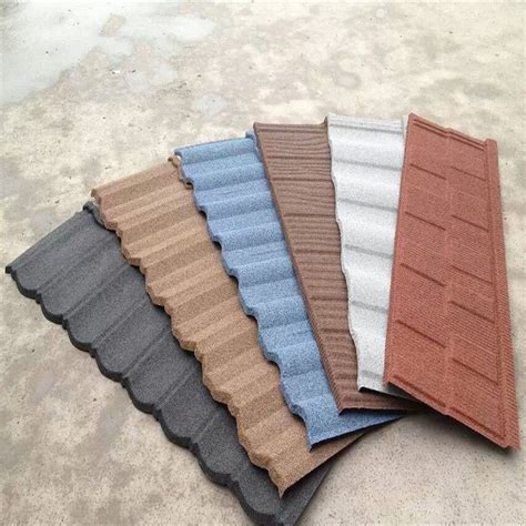 Decor Galvanized Steel Bond Roofing Sheet Metal Al Zinc Wave Colorful Stone Coated Roof Tile