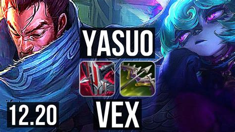 YASUO Vs VEX MID 3 0 6 1300 Games 1 8M Mastery KR Diamond 12