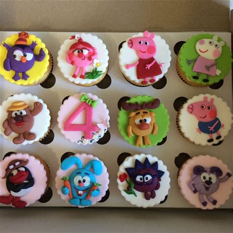 Капкейки со смешариками