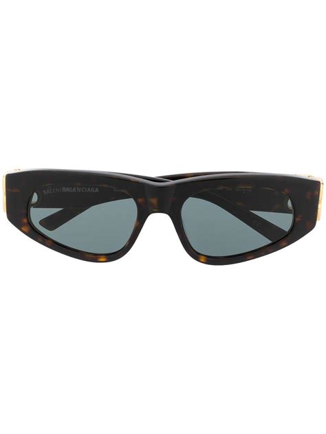 Balenciaga Dynasty D Frame Sunglasses In Brown Lyst