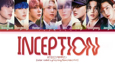 ATEEZ INCEPTION lyrics Color Coded Lyrics Eng Rom Han 가사 Chords