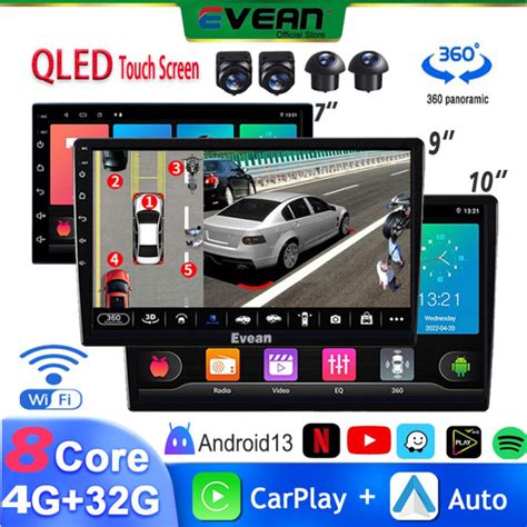 QLED Touch Screen 8 Core4G Ram 32G Rom Android Player Car Head Unit