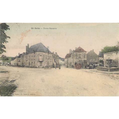 89 SAINT BRIS LE VINEUX Attelage près de la Fontaine Porte d Auxerre 1915