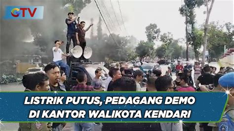 Akibat Listrik Putus Pedagang UMKM Di Kendari Protes Ke Kantor