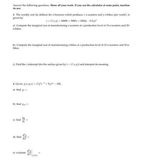 Solved Please Help Me To Solve These Two Equations Write